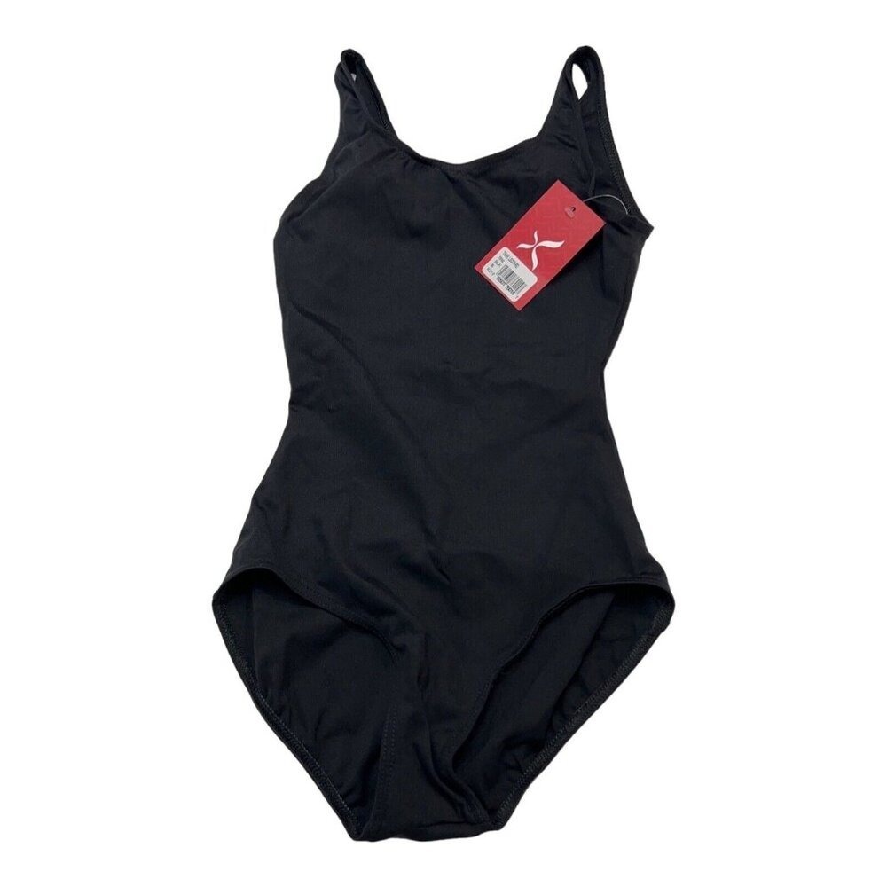 Capezio Leotard Girls S Tank Black Youth Dance Ballet Gymnastics Athletic
